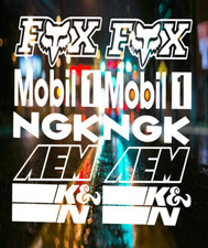 10 Automotive Sponsor Stickers Jdm Car Racing Drift Decal