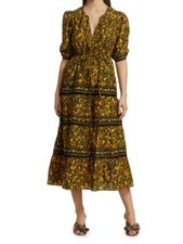 $235 FARM RIO Star Fruits Maxi Dress sizeM
