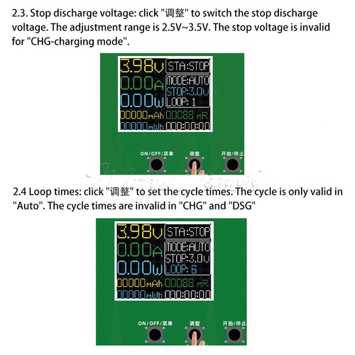 18650 Battery Capacity Tester internal Resistance Detector Charging Discharging - Bild 16 von 21