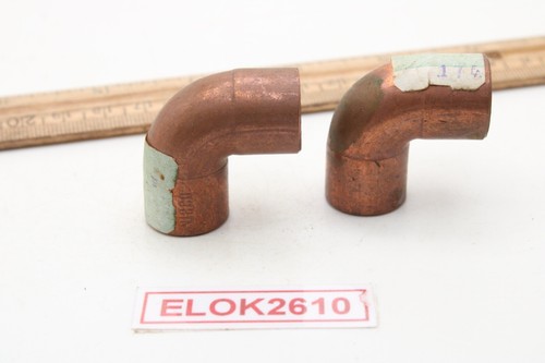 (2) 1" x 1/2" Copper Reducer Coupling Bell Coupler