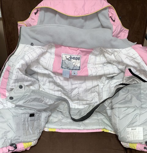 E408 TURBINE GIRLS SNOWBOARD/SKI SIZE L COAT WARM WORN 1X SUPER CUTE!! - Picture 3 of 6