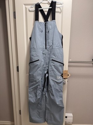 Burton AK Gore-Tex Freebird Waterproof Snow Bib Pants Dusty Blue