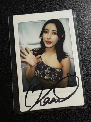Morisawa Kana  Instax Cheki Photo Autograph Signed  森沢かな