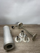 Vintage  Aluminum Hand Crank Cookie Press Thr...