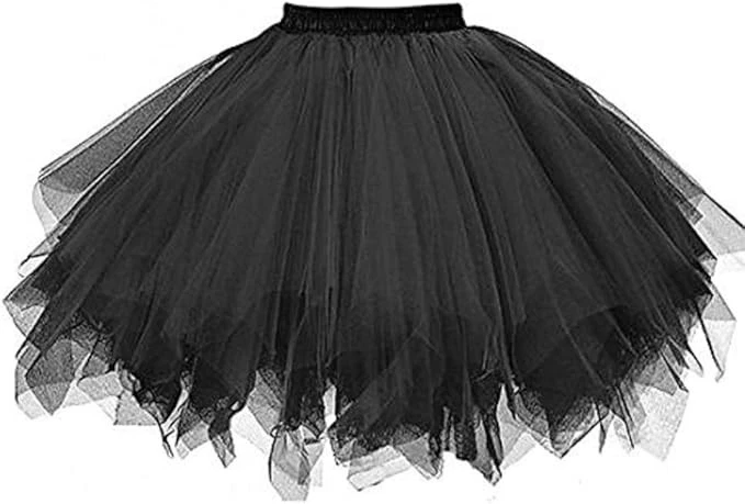 Kinder Tüllrock 5lagig zackig Retro Ballett Petticoat Ballett Tutu Unterrock 122 - Bild 1 von 1