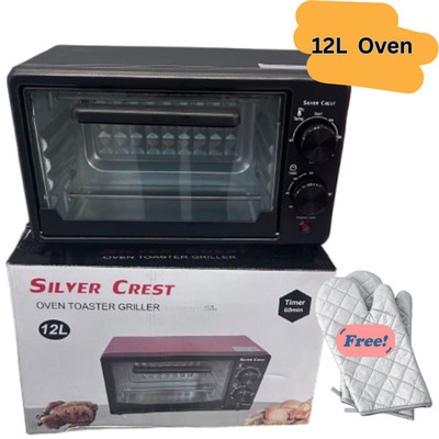 Mini Backofen 12L Arbeitsplatte Elektro Toaster Backofen mit einstellbarer Temperatur Timer