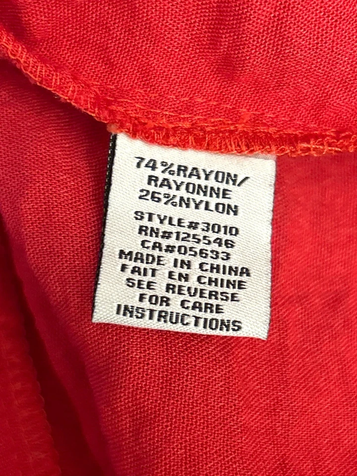 Habitat Red Textured Sleeveless Scoop Neck Crinkle Fabric Summer Casual Tank Top - Image 4 of 4