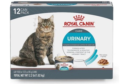 Royal Canin Care Urinary Diet Adult Cat Wet Food In Gravy 12-3 Oz Cans BB 9/26