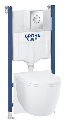 GROHE Solido Compact 5-in-1 Set - Wand-WC mit Unterputzrahmen 1,13m