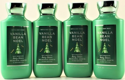 QTY 4 - Bath & Body Works VANILLA BEAN NOEL Body Lotion Moisturizer Cream 8Oz
