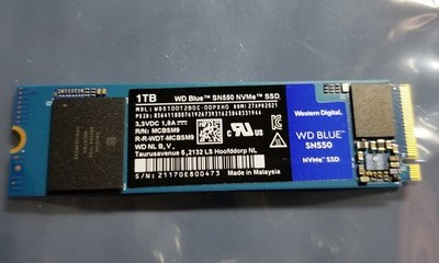 Western Digital 2280mm Blue SN550 NVMe SSD 1TB M.2 NVMe Gen 3.0 x
