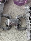 Vintage Coro Cha-Cha Lavender & Silver Bracelet — photo 3