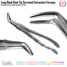 Dental Root Tip Long Beak Tip Upper / Lower Root Extraction Pliers Surgical Tool