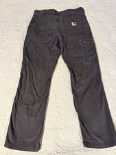 Carhartt Men's Gray Relaxed Fit Work Pants 32x30 Workwear Style Pants
