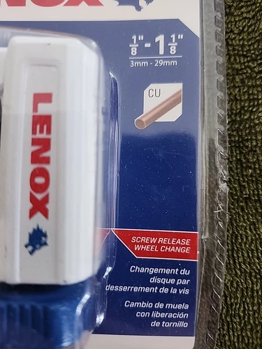 Lenox 1/8"-1 1/8" Tubing Cutter 1924665 NEW - Picture 2 of 4