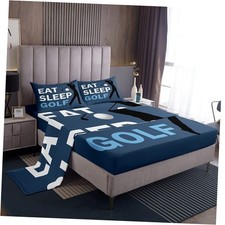 Size Golf Sheets Set Boys Girls Golf Sports Bed Sheet Set For King Multi 10