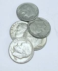 ROOSEVELT SILVER DIMES LOT OF 5 - 90% SILVER FREE SHIPPING #7978
