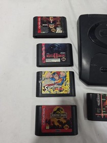 Sega Genesis Console Bundle w/ 1 Controller & 5 Games - MK-1631 Working