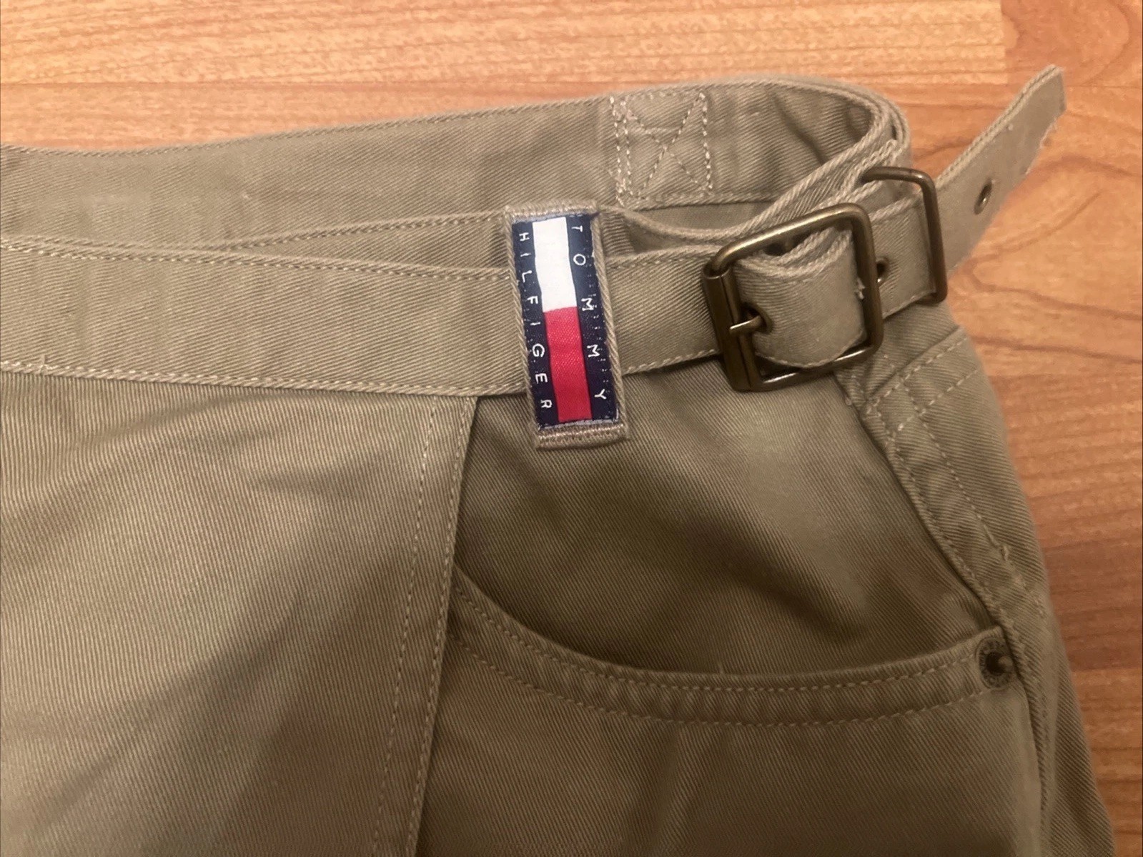 Tommy Jeans Women’s Khaki Cotton Midi Maxi Skirt Size 10 Classic Casual thumbnail 7