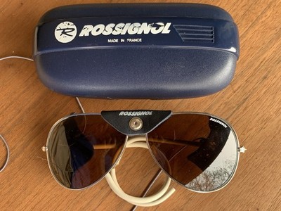 80s Rossignol Mirrored Aviator Glacier Ski Sunglasses w  display picture 1