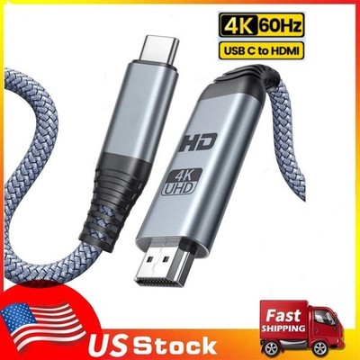 USB3.1 Type C to HDMI 2.0 Male 4K@60Hz Cable Converter For Laptops MacBook Dell