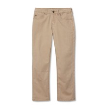 Lands' End Kids Iron Knee Twill 5 Pocket Pants Cornstalk