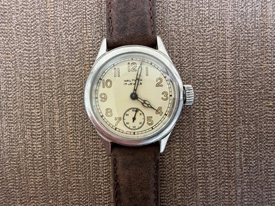 1940s Waltham Vintage WWll 17J US Military Grade Wristwatch