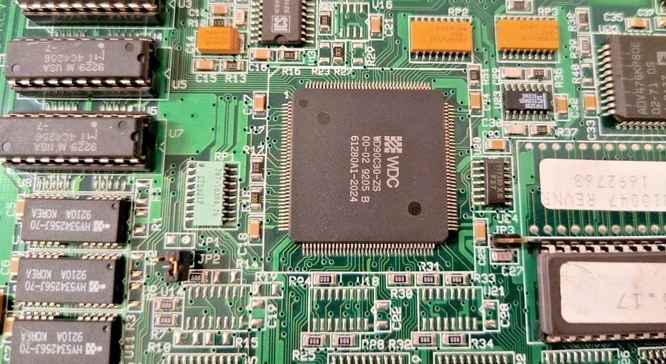 RARA TARJETA VGA MXB1 VINTAGE 1993 MGV MANUFACTURING INC WDC WD90C30-ZS 1 MEG Foto 2 de 4