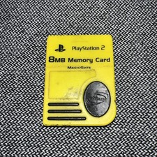 M3 Sony PlayStation 2 8MB Memory Card Yellow Controller Attachment