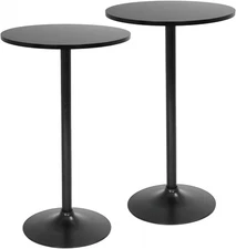 Bistro Pub Table 2 Pack 40 Inch Height Cocktail Table round Bistro Bar Table 