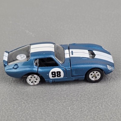 Shelby Collectibles Cobra Daytona Coupe Blue 98 Diecast Model Racer Missing Tire