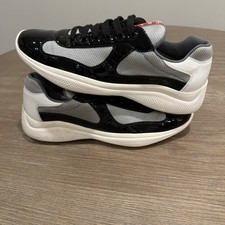 Prada Americas Cup Sneakers Black White | Siz...