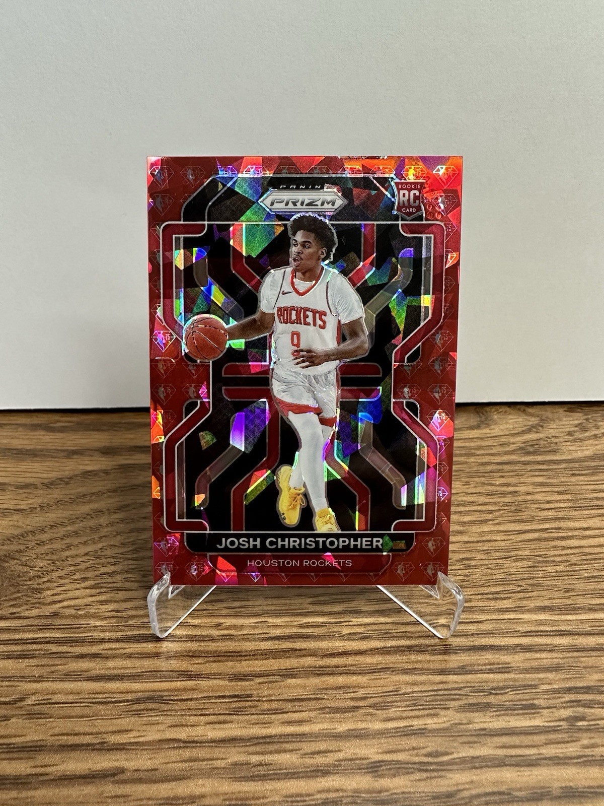 2021 Panini Prizm Josh Christopher #324 75th Anniversary Red Ice Rookie #18/75