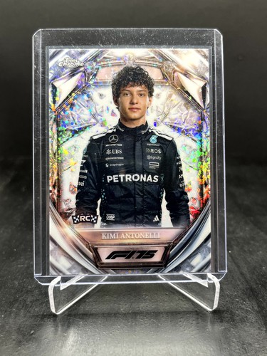 Kimi Antonelli #D75-8 2025 Topps Chrome Formula 1 Diamond 75th Anniversary card
