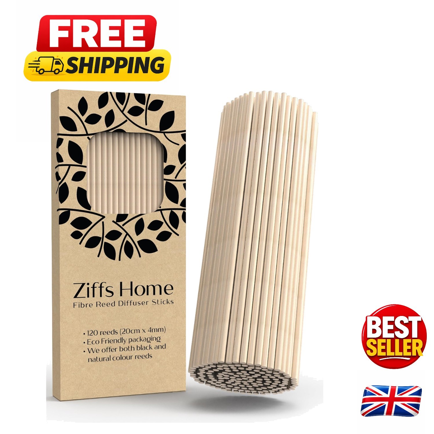 Thicker 20cm Natural Reed Diffuser Sticks - Versatile Aromatherapy Replacement