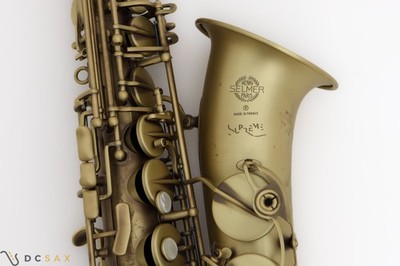 Selmer Supreme Alto Saxophone, Mint Condition, Antique Lacquer Finish, Video