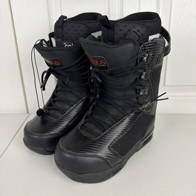 Celsius Snowboard Boots Dufficy Size 8 Climate Trad Lace Black Hemp Freestyle 
