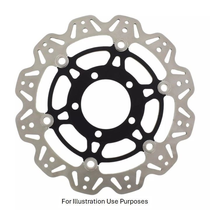 EBC Float Vee Rotor FR BLK Hub FLHS for Kawasaki Z 750 R ZR 750 ABS 2011 - 2012