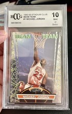 Topps 1992-93 Stadium Club Beam Team Michael Jordan #1 Chicago Bulls BCCG 10