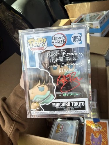 Funko Pop! Demon Slayer: Muichiro Tokito #1853 Signed & Quoted PSA Certified
