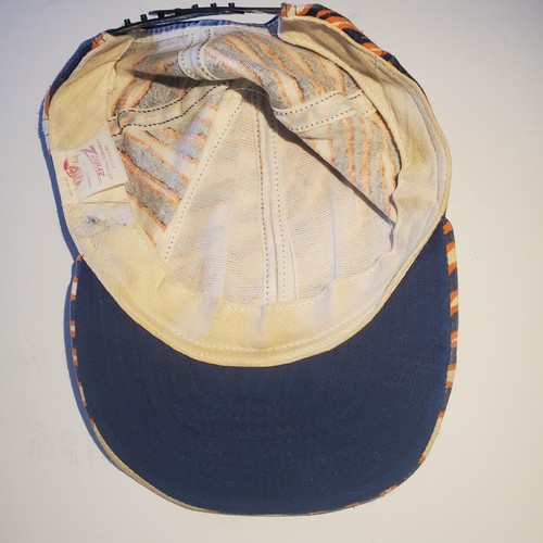 Gorra de colección Chicago Bears AJD Zubaz Snapback EE. UU. Naranja Azul Marino Blanco - Imagen 10 de 21
