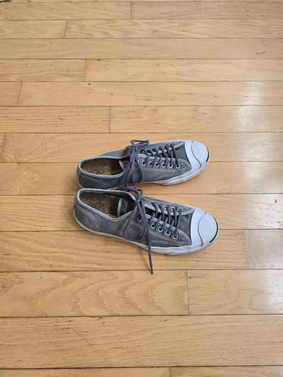Converse | Jack Purcell Low Thunder Grey Canvas Kork Einlegesohle Sneaker | Herren 8