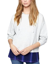 Sanctuary Clothing Womens Layered Hoodie Sweatshirt