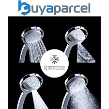 Mira 360m Shower Head handset 4 Spray Flipstream Showerhead 135mm Chrome