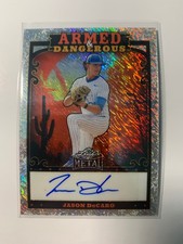 2026 Leaf Metal Baseball Jason DeCaro Armed & Dangerous Shimmer Auto /10