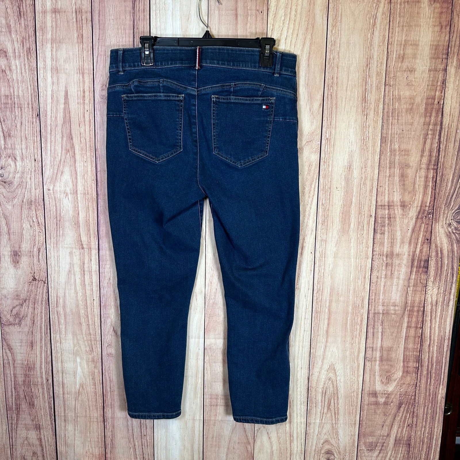 Tommy Hilfiger Womens Jeans Sz 12 Large Mid Rise Stretch Denim Cropped #215 thumbnail 8