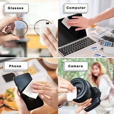 100x Dispoable Eye Glasses Cleaning Wipes - Also For Phones And Tablets Screen