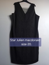 Size 20  Star By Julien Macdonald  Black Dress