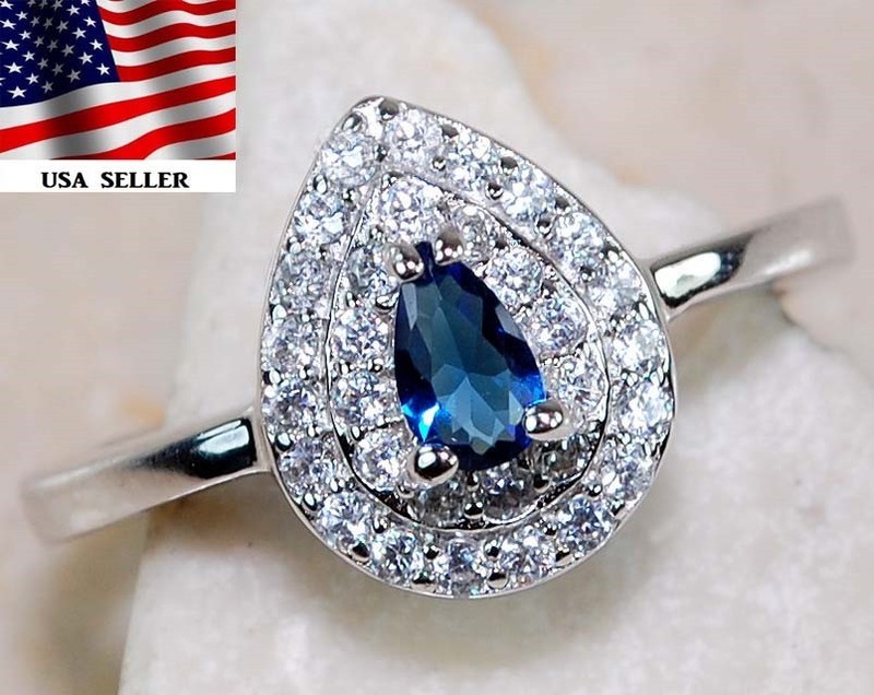1CT Heat Treated Kyanite 925 Solid Genuine Sterling Silver Ring Sz 6 G2-1