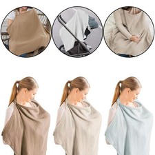 Cotton Muslin Nursing Cover Lightweight Breathable Privacy Shield